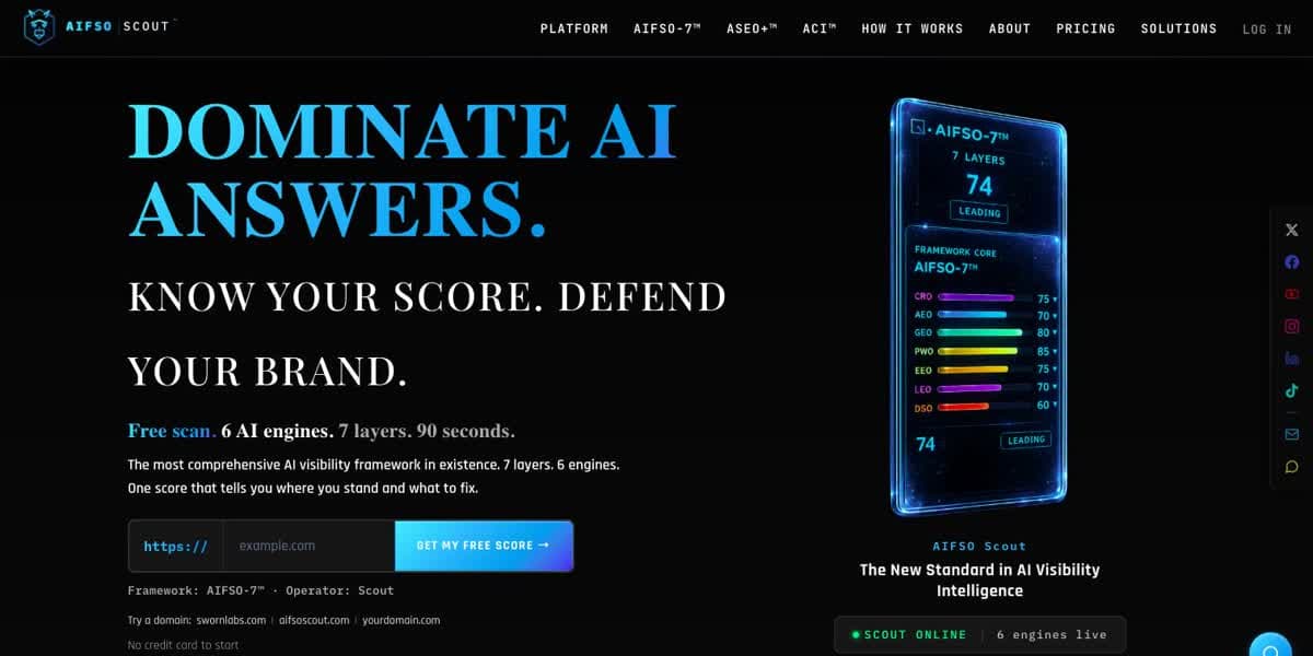 AIFSO Scout — live site