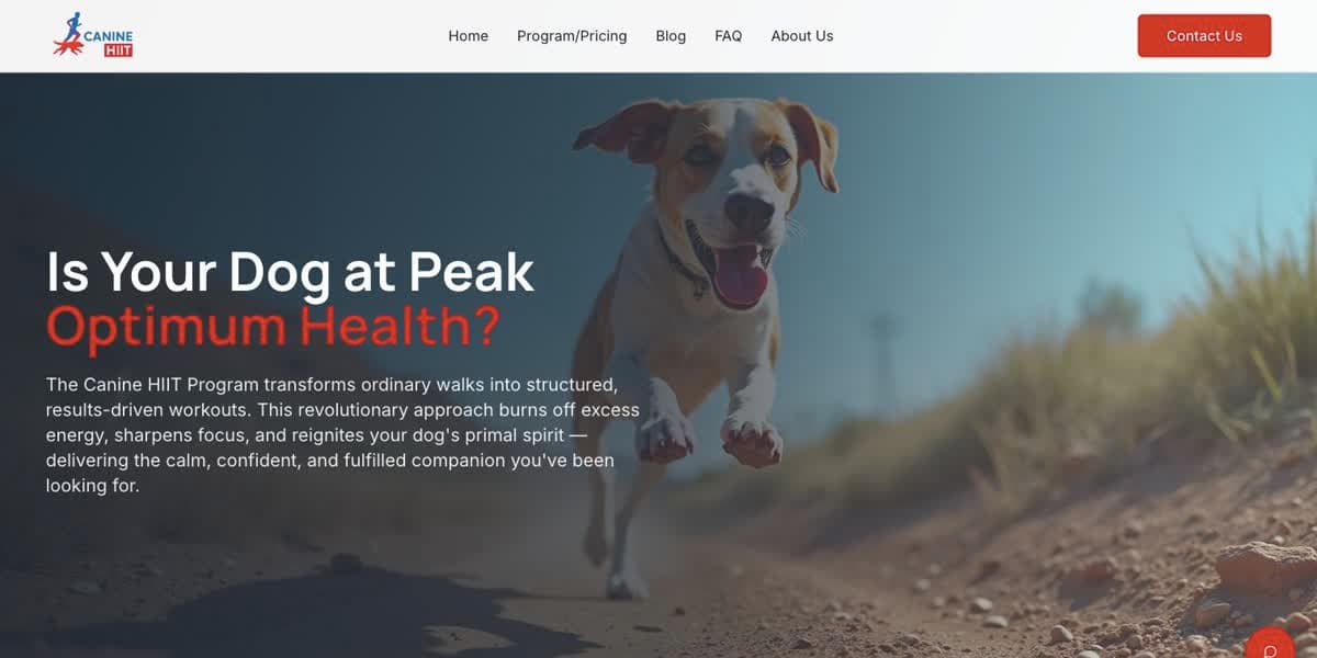 Canine HIIT — live site