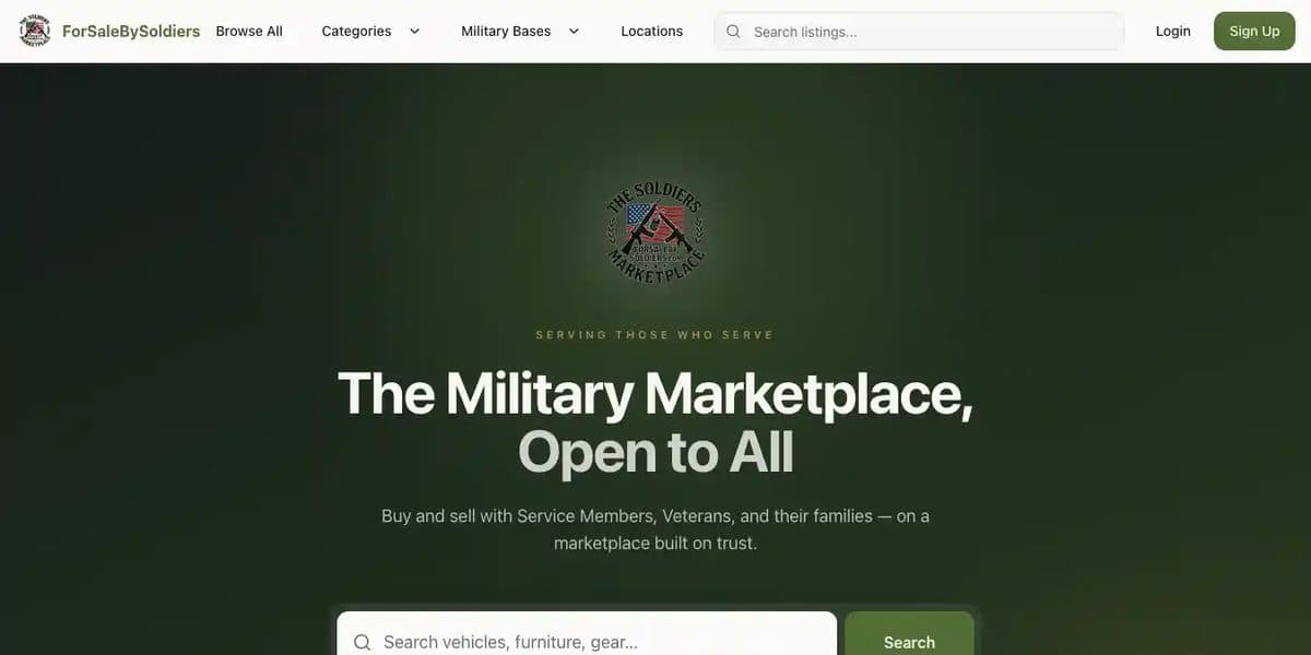ForSaleBySoldiers — live site
